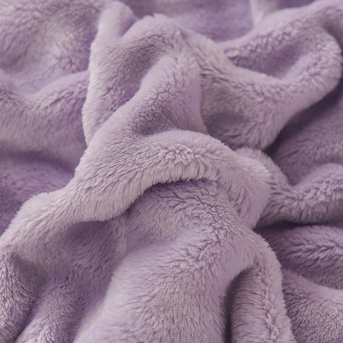 91家纺网 家纺一手货源 找家纺 yyds网供 2025新款仿兔绒毛毯子超柔毛绒毯面包格高克重盖毯沙发毯冬季兔绒格 兔绒格-芋紫-风格二