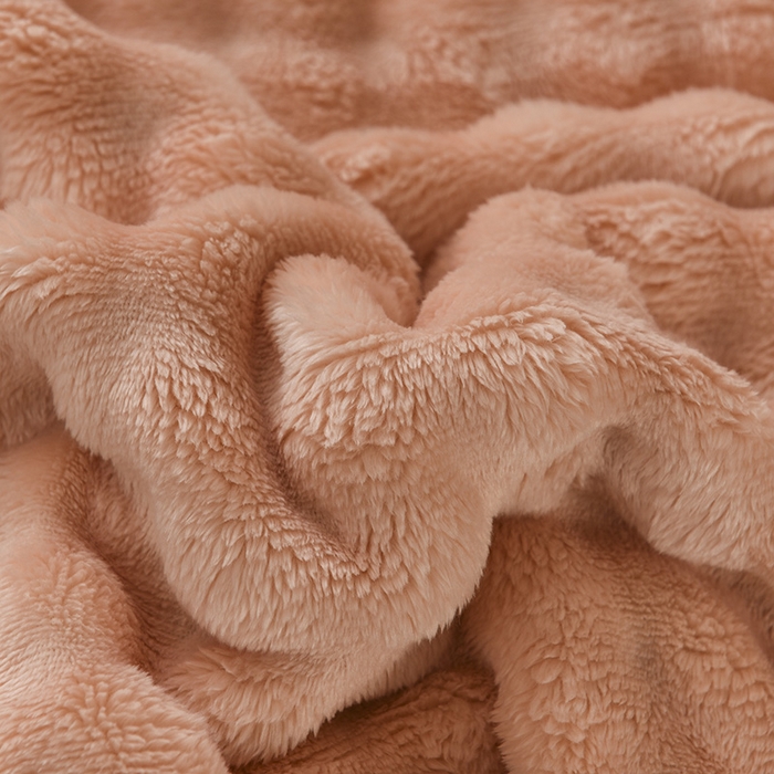 91家纺网 家纺一手货源 找家纺 yyds网供 2025新款仿兔绒毛毯子超柔毛绒毯面包格高克重盖毯沙发毯冬季兔绒格 兔绒格-玉粉-风格二