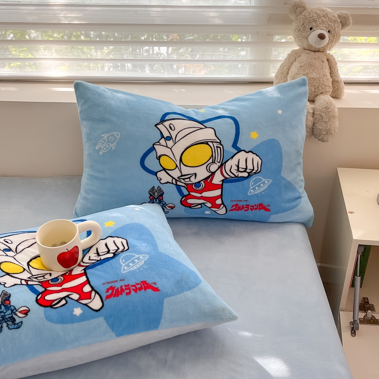 91家纺网 家纺一手货源 找家纺 蘭菲家纺 2025新款奥特曼牛奶绒四件套 奥特曼-飞天