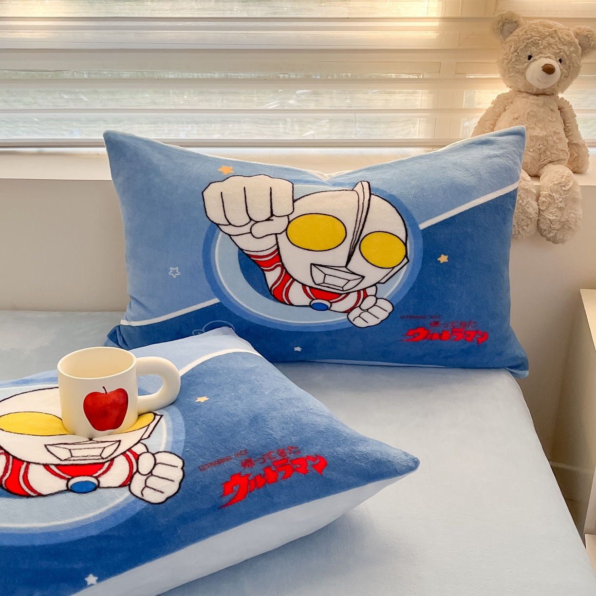 91家纺网 家纺一手货源 找家纺 蘭菲家纺 2025新款奥特曼牛奶绒四件套 奥特曼-冠军