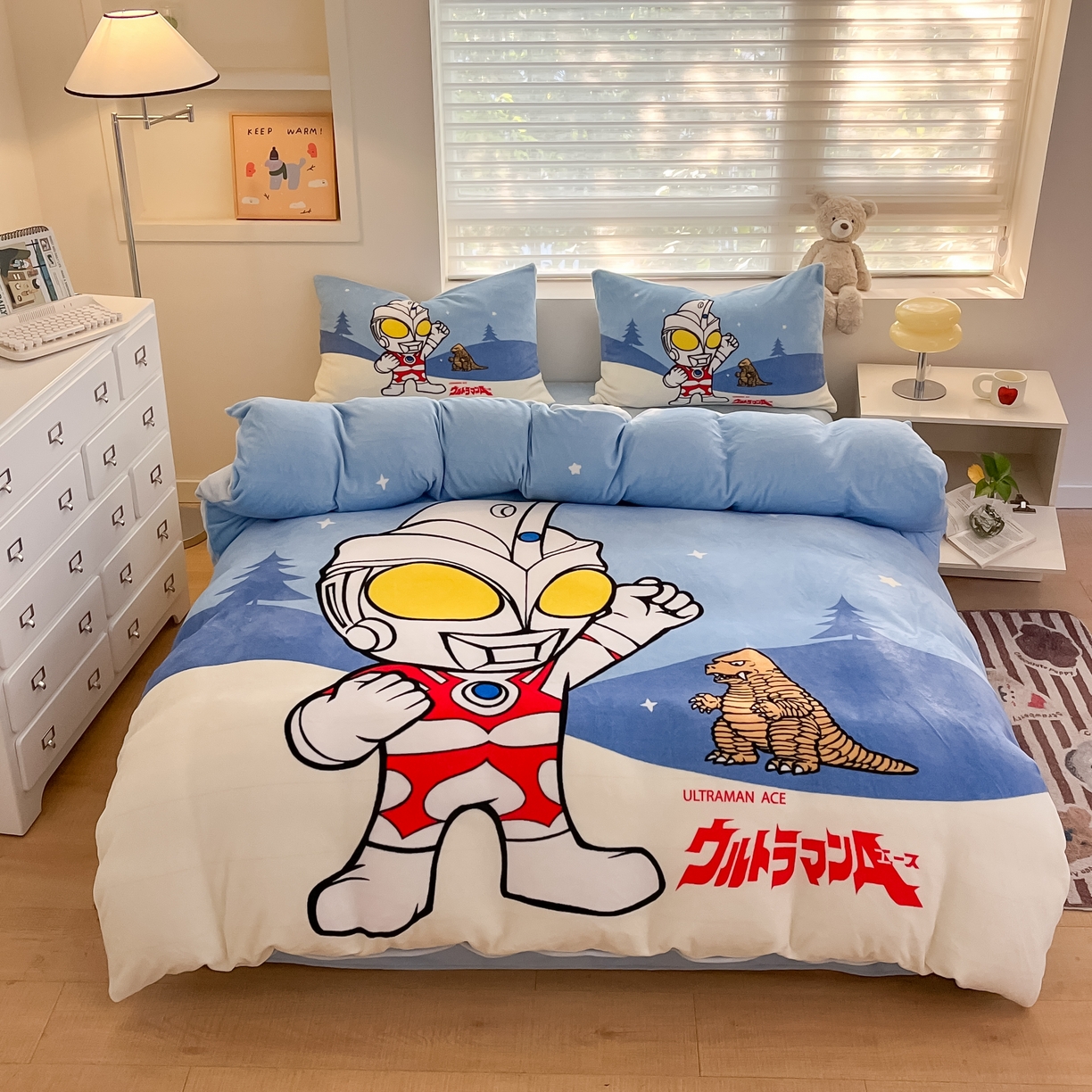 蘭菲家纺 2025新款奥特曼牛奶绒四件套 奥特曼-归来
