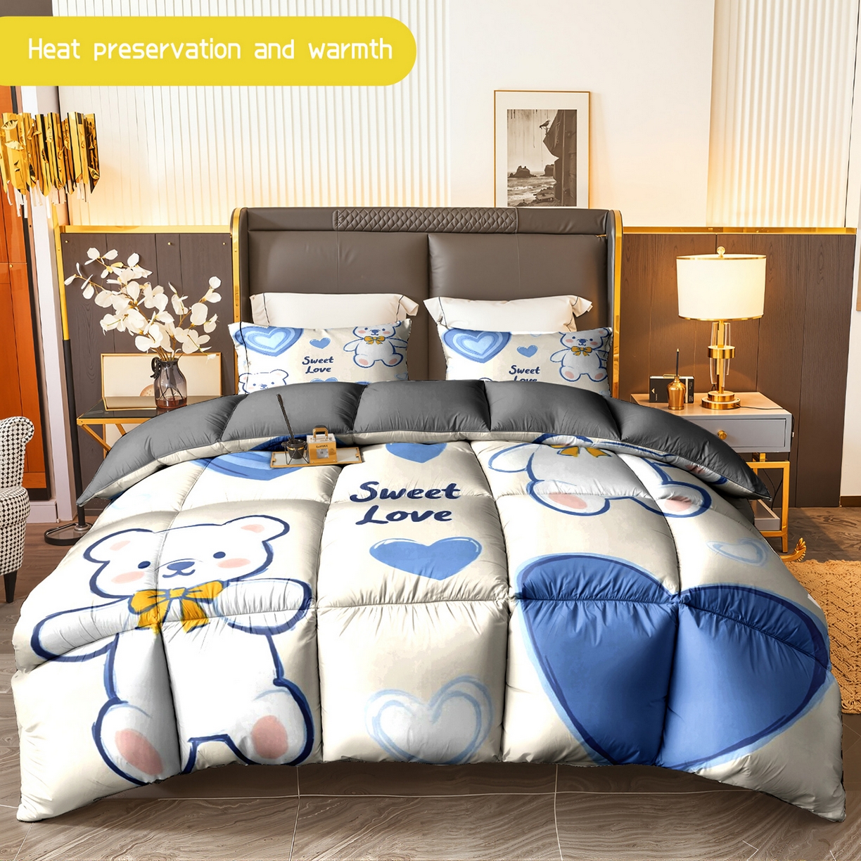 91家纺网 家纺一手货源 找家纺 （总）合纵跨境工厂 一件定制pod模式跨境被子90G水洗棉被芯单品三件套一件代发希音集采亚马逊速卖通-24小时内发货