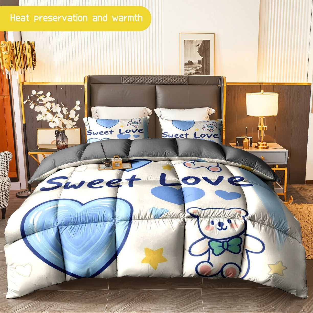 91家纺网 家纺一手货源 找家纺 （总）合纵跨境工厂 一件定制pod模式跨境被子90G水洗棉被芯单品三件套一件代发希音集采亚马逊速卖通-24小时内发货