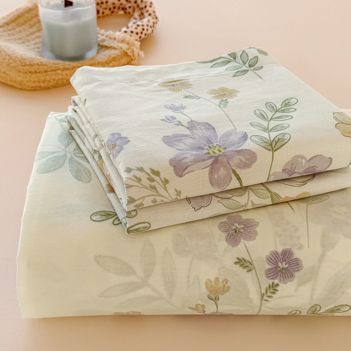 91家纺网 家纺一手货源 找家纺 尚帛 2026新款全棉品质喷气印花爆款四件套 多规格套件 单品系列-单床单 爱的花海