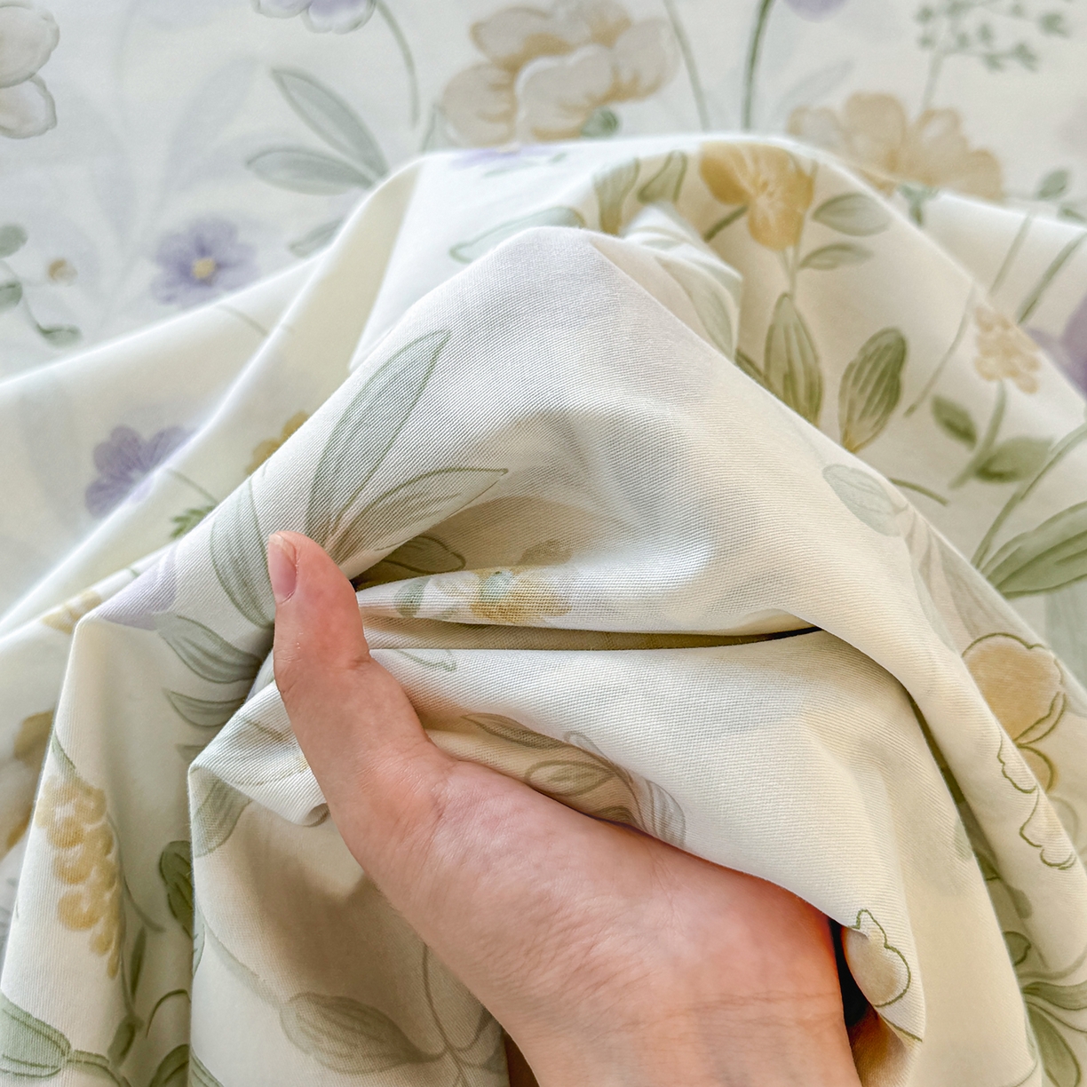 91家纺网 家纺一手货源 找家纺 尚帛 2026新款全棉品质喷气印花爆款四件套 多规格套件 单品系列-单床单 爱的花海