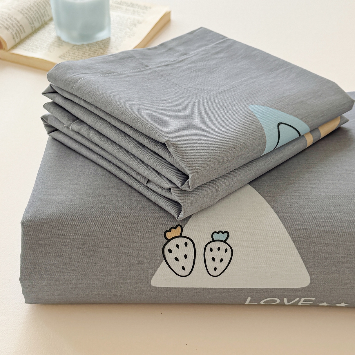 91家纺网 家纺一手货源 找家纺 尚帛 2026新款全棉品质喷气印花爆款四件套 多规格套件 单品系列-单床单 吉米