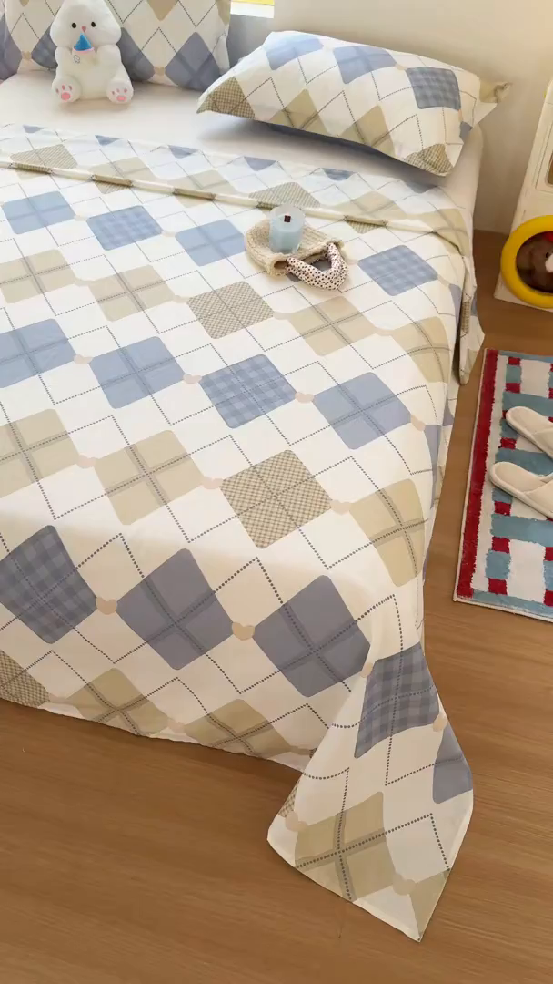 91家纺网 家纺一手货源 找家纺 尚帛 2026新款全棉品质喷气印花爆款四件套 多规格套件 单品系列-单床单 佳丽斯