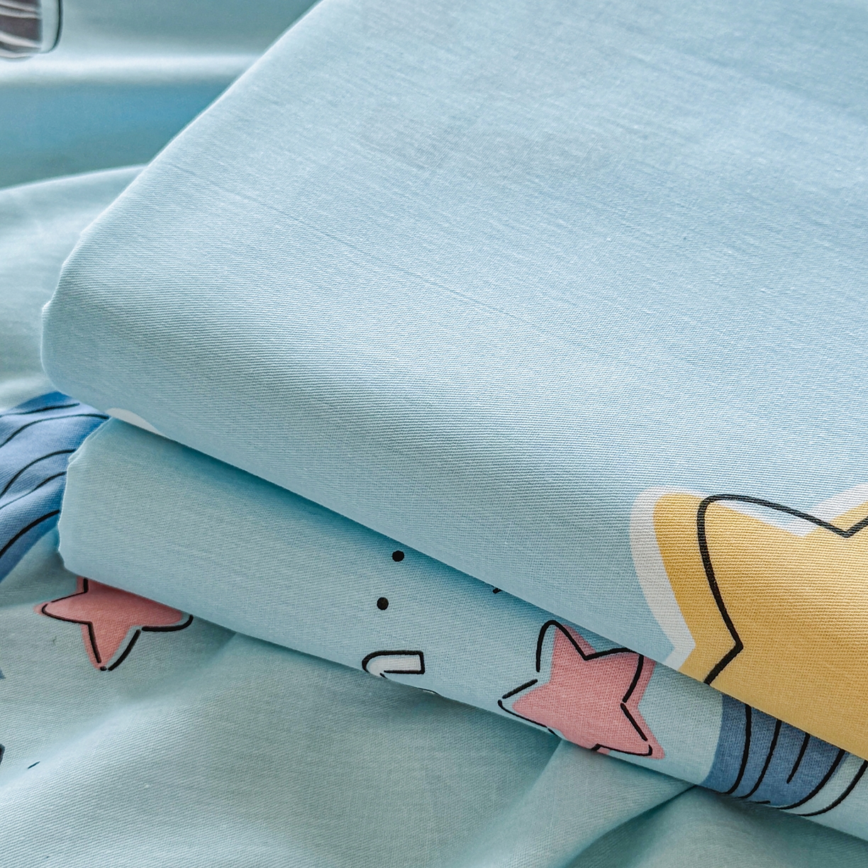 91家纺网 家纺一手货源 找家纺 尚帛 2026新款全棉品质喷气印花爆款四件套 多规格套件 单品系列-单床单 星梦想