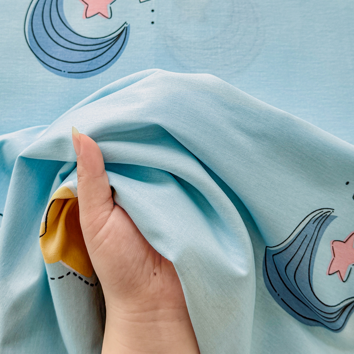 91家纺网 家纺一手货源 找家纺 尚帛 2026新款全棉品质喷气印花爆款四件套 多规格套件 单品系列-单床单 星梦想