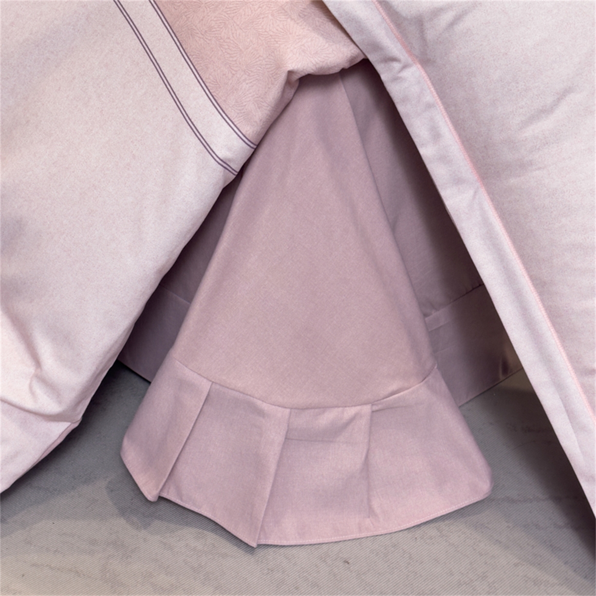 91家纺网 家纺一手货源 找家纺 喜四方 2025新款加厚全棉大版印花四件套 周末限定 粉