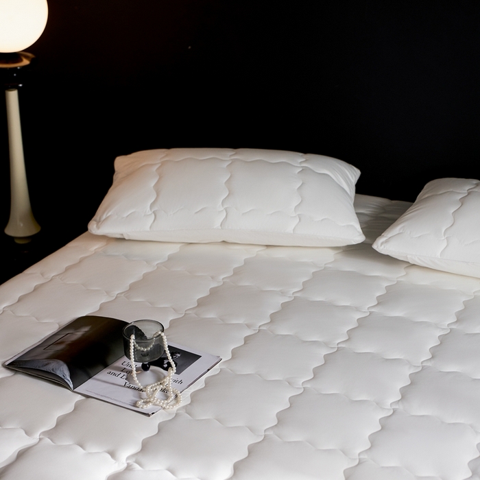 91家纺网 家纺一手货源 找家纺 丽笙被芯 2025新款抑菌低致敏四季床护垫 抑菌低致敏四季床护垫 床笠款