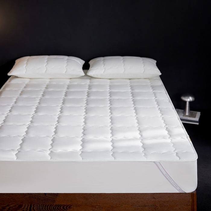 91家纺网 家纺一手货源 找家纺 丽笙被芯 2025新款抑菌低致敏四季床护垫 抑菌低致敏四季床护垫 绑带款