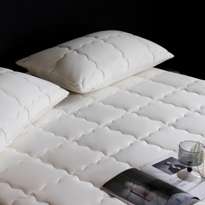 91家纺网 家纺一手货源 找家纺 丽笙被芯 2025新款抑菌低致敏四季床护垫 抑菌低致敏四季床护垫 床笠款