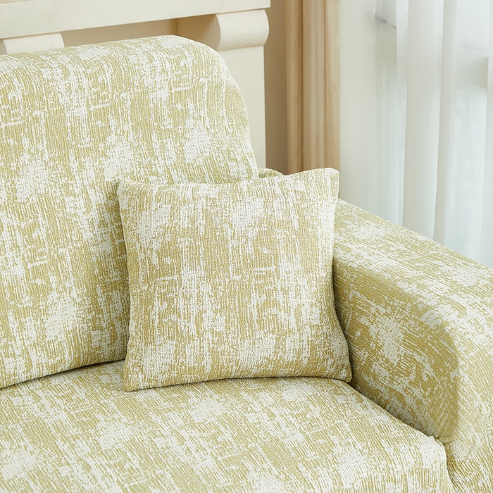 91家纺网 家纺一手货源 找家纺 （总）丝绮鹿 2025新款仿麻雪尼尔松紧款沙发套-流景（贵妃图）