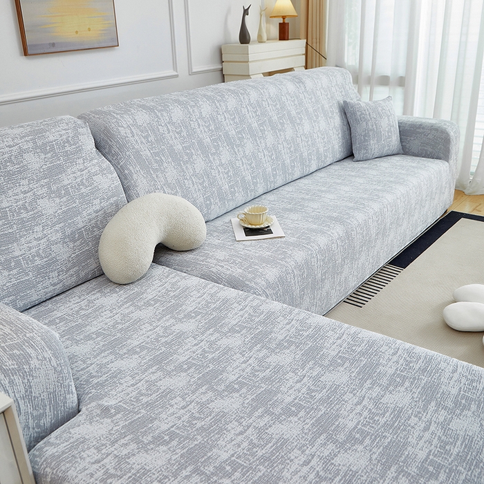 91家纺网 家纺一手货源 找家纺 丝绮鹿 2025新款仿麻雪尼尔松紧款沙发套-流景（贵妃图） 流景-星空灰