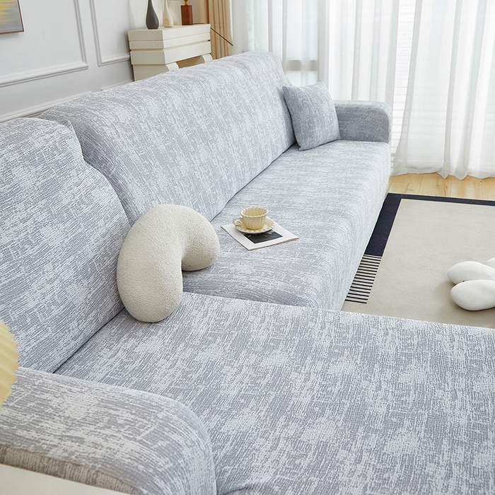 91家纺网 家纺一手货源 找家纺 丝绮鹿 2025新款仿麻雪尼尔松紧款沙发套-流景（贵妃图） 流景-星空灰