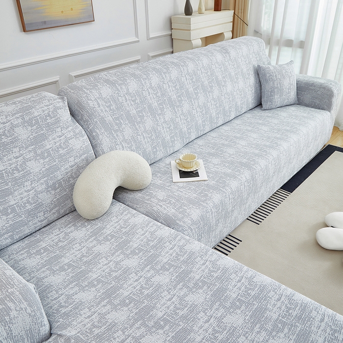 91家纺网 家纺一手货源 找家纺 丝绮鹿 2025新款仿麻雪尼尔松紧款沙发套-流景（贵妃图） 流景-星空灰