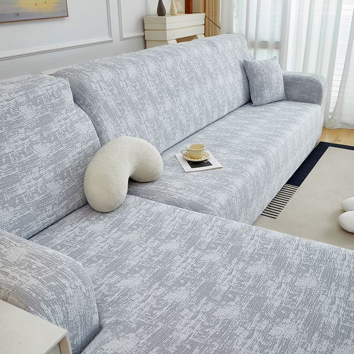 91家纺网 家纺一手货源 找家纺 丝绮鹿 2025新款仿麻雪尼尔松紧款沙发套-流景（贵妃图） 流景-星空灰
