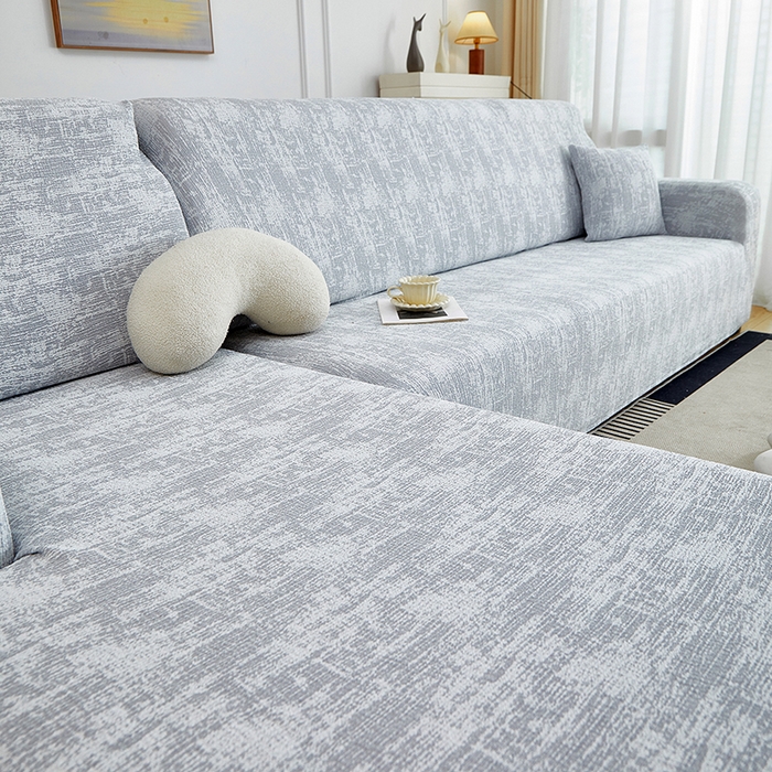 91家纺网 家纺一手货源 找家纺 丝绮鹿 2025新款仿麻雪尼尔松紧款沙发套-流景（贵妃图） 流景-星空灰