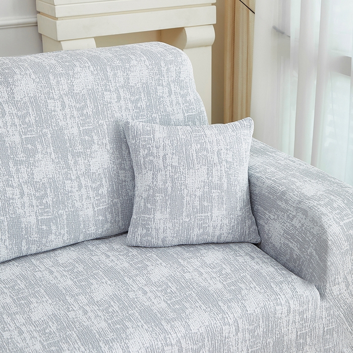 91家纺网 家纺一手货源 找家纺 丝绮鹿 2025新款仿麻雪尼尔松紧款沙发套-流景（贵妃图） 流景-星空灰