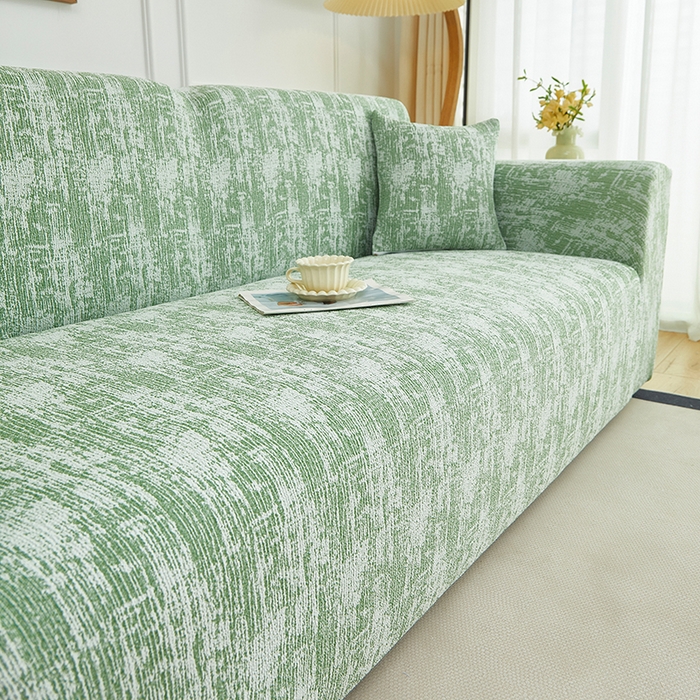 91家纺网 家纺一手货源 找家纺 （总）丝绮鹿 2025新款仿麻雪尼尔沙发套松紧款-流景系列（三人图）