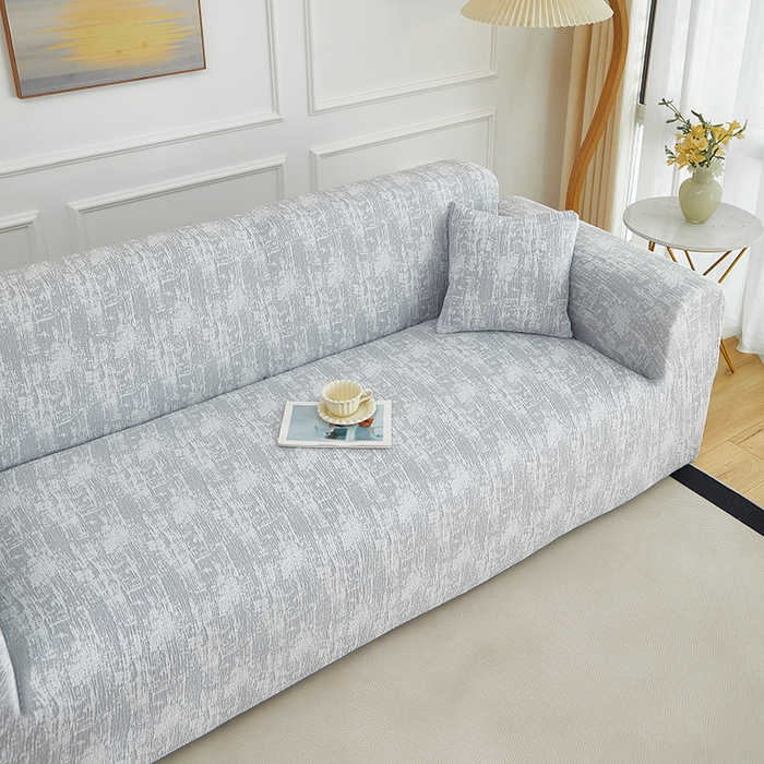 91家纺网 家纺一手货源 找家纺 丝绮鹿 2025新款仿麻雪尼尔沙发套松紧款-流景系列（三人图） 流景-星空灰