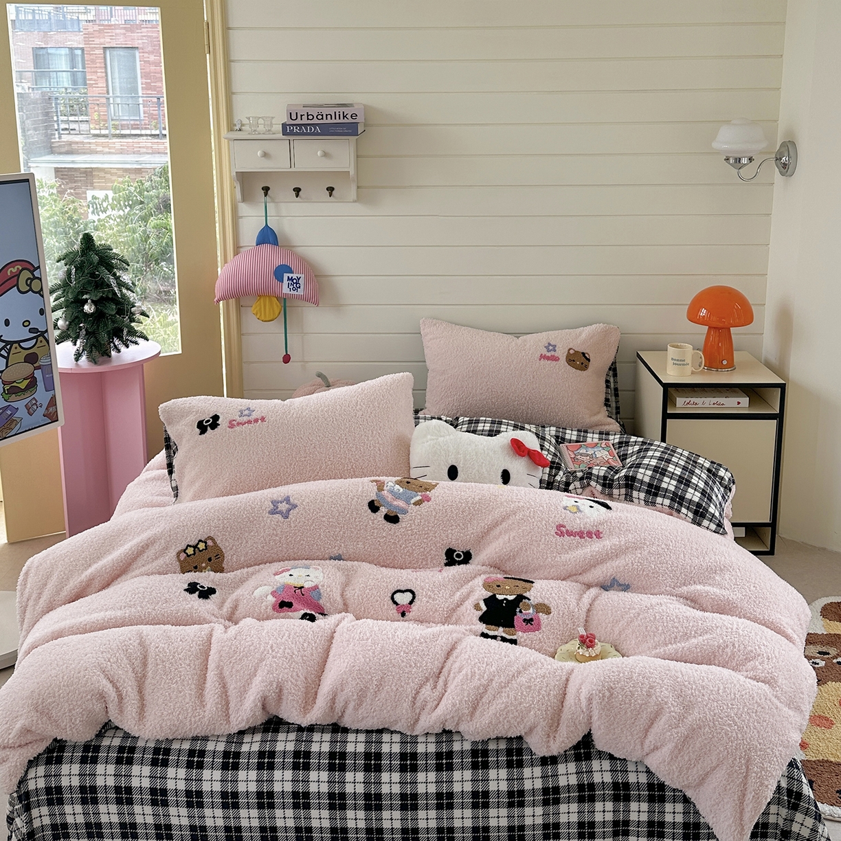 91家纺网 家纺一手货源 找家纺 （总）柚子YOUTH 2025新款双面泰迪绒毛巾绣四件套