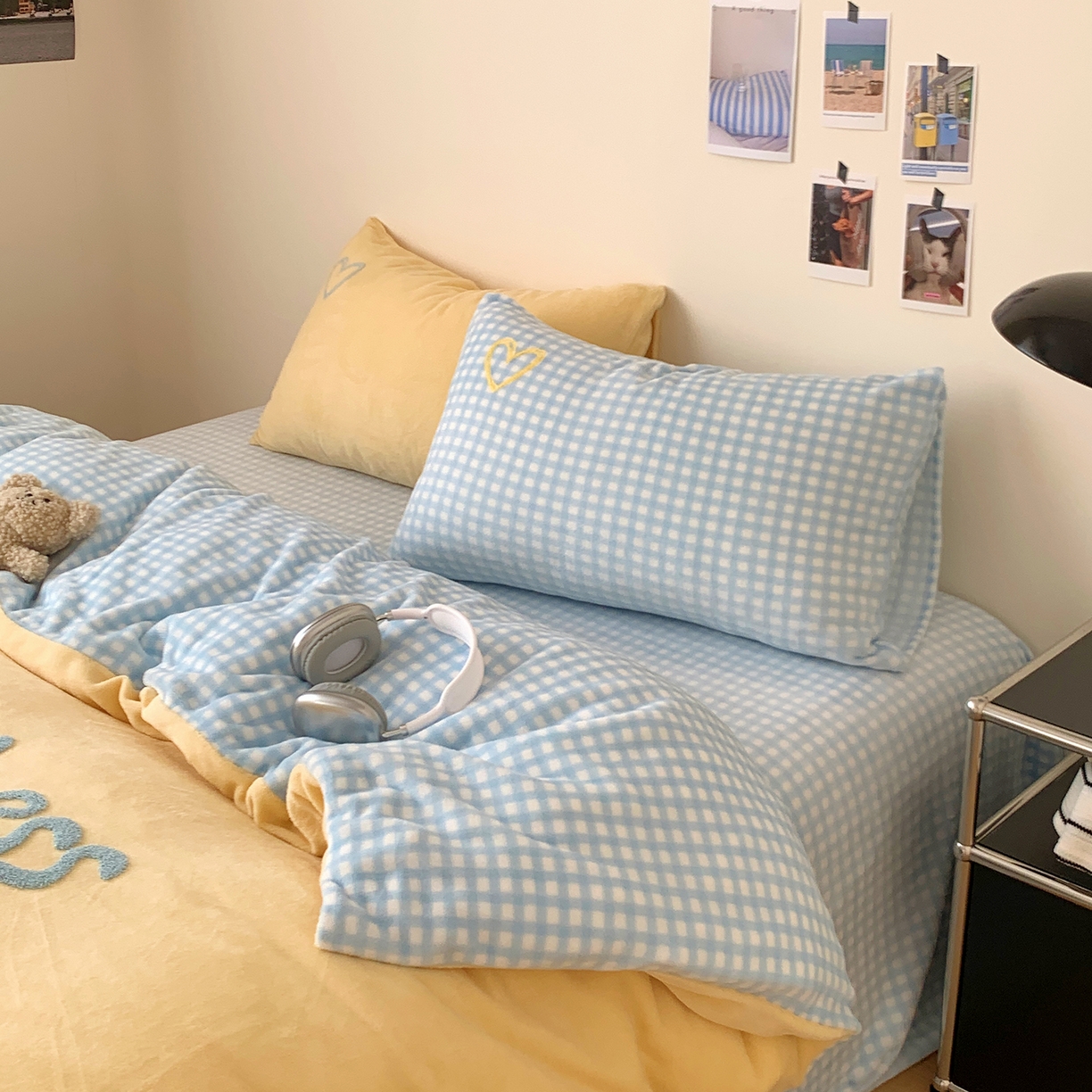 91家纺网 家纺一手货源 找家纺 （总）桃喜 2025新款韩系纯色200g牛奶绒柔软毛巾绣刺绣四件套