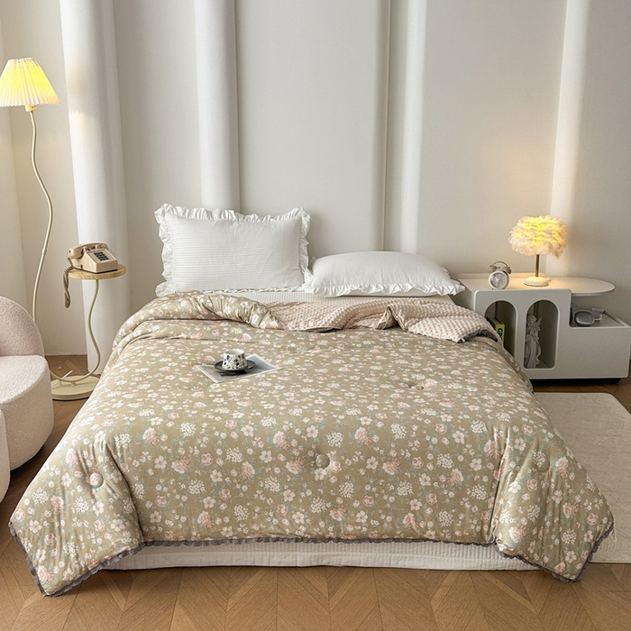 花满路 2025新款亲肤柔软卡通系列豆豆被子被芯 西野暮色