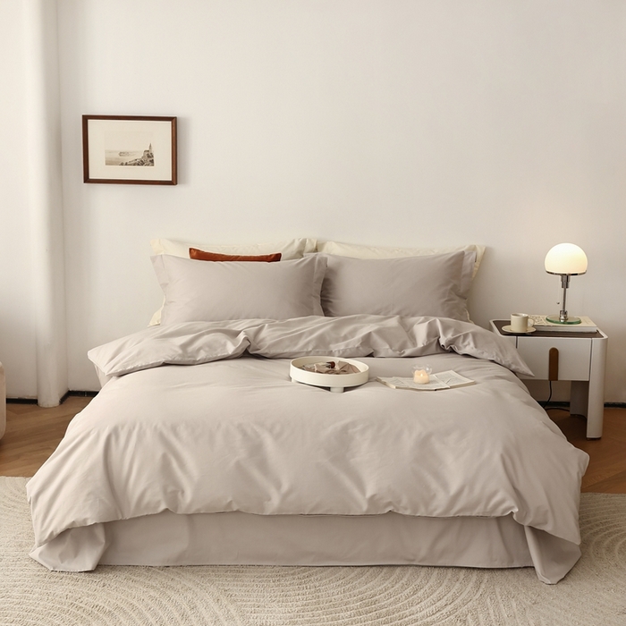 （总）花时间 2023新款100S全棉磨毛四件套-初暖