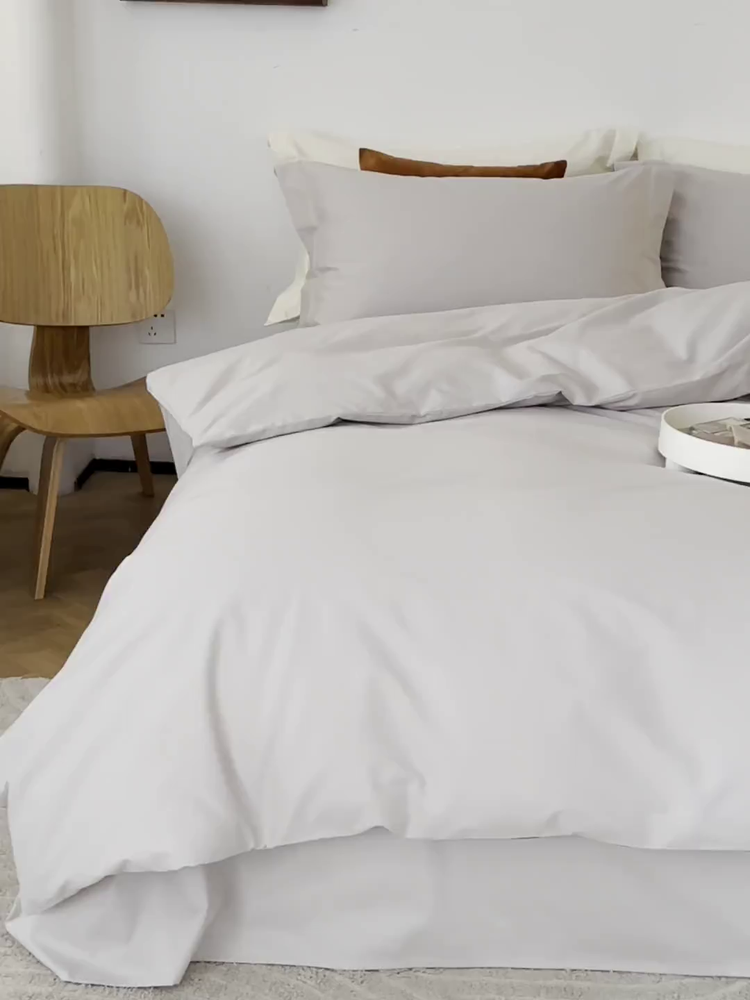 91家纺网 家纺一手货源 找家纺 （总）花时间 2023新款100S全棉磨毛四件套-初暖