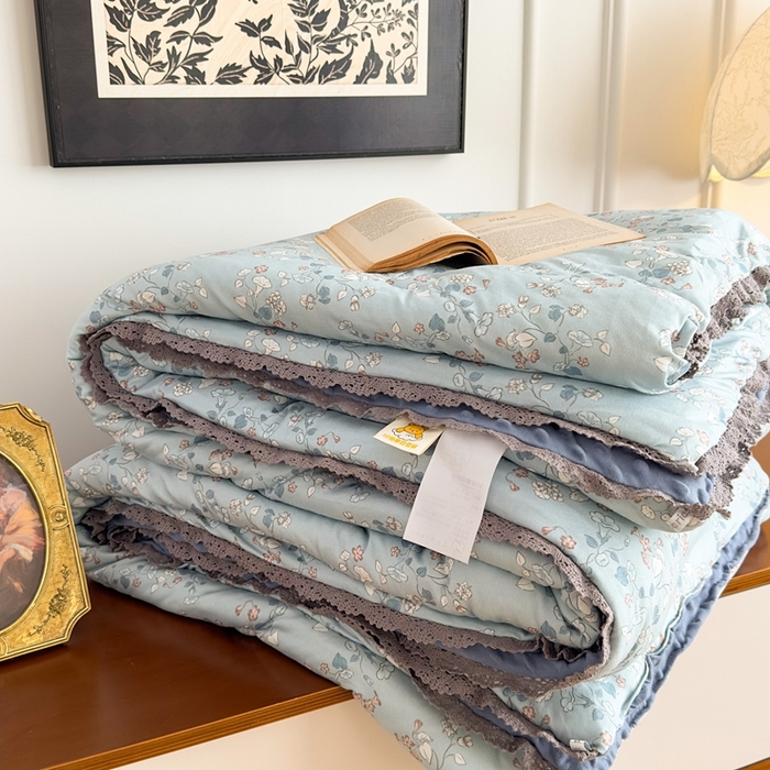 91家纺网 家纺一手货源 找家纺 花满路 2025新款亲肤柔软卡通系列豆豆被子被芯 朝花夕拾