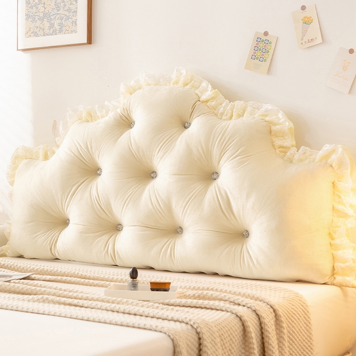 91家纺网 家纺一手货源 找家纺 （总）碧尔家居 2025新款床头软靠垫加厚防撞靠背卧室靠枕固定绑带榻榻米软包可拆洗-朦胧