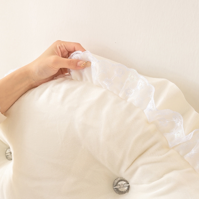 91家纺网 家纺一手货源 找家纺 碧尔家居 2025新款床头软靠垫加厚防撞靠背卧室靠枕固定绑带榻榻米软包可拆洗-朦胧 朦胧-乳白