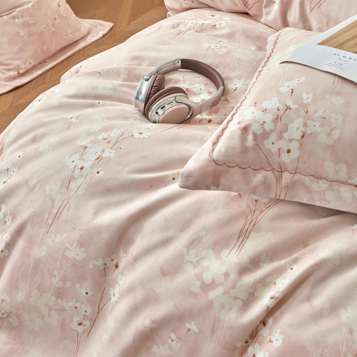 91家纺网 家纺一手货源 找家纺 （总）洺兰家居 2025年新款秋冬加厚全棉磨毛四件套纯棉生态磨毛印花套件