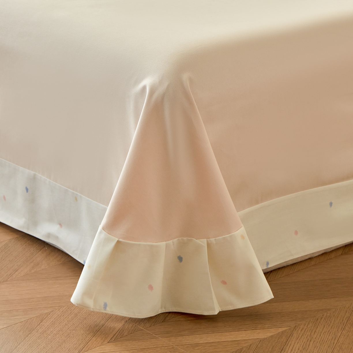 91家纺网 家纺一手货源 找家纺 洺兰家居 2025年新款秋冬加厚全棉磨毛四件套纯棉生态磨毛印花套件 可爱哆-米