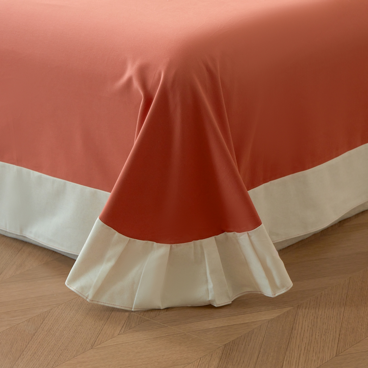 91家纺网 家纺一手货源 找家纺 洺兰家居 2025年新款秋冬加厚全棉磨毛四件套纯棉生态磨毛印花套件 蒸蒸日上-红