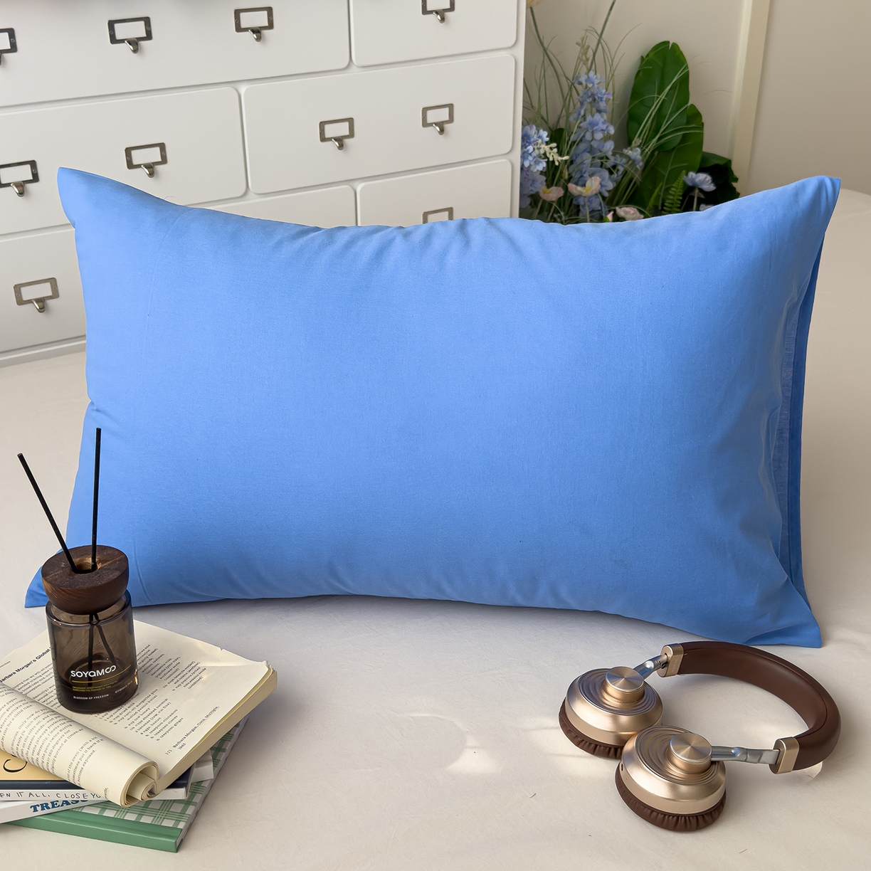 91家纺网 家纺一手货源 找家纺 （总）对白 2025新款全棉纯棉色织水洗棉单枕套 枕套单件-绿野仙踪