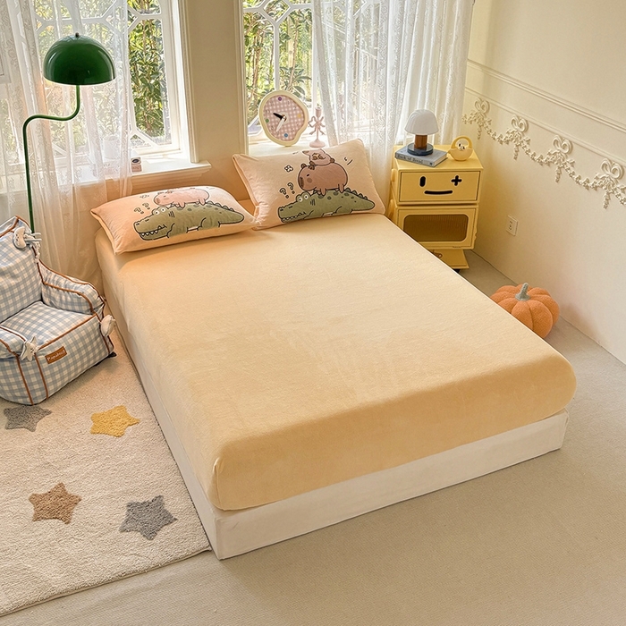 91家纺网 家纺一手货源 找家纺 （总）ds生活馆 2025新款大版高克重双面牛奶绒四件套