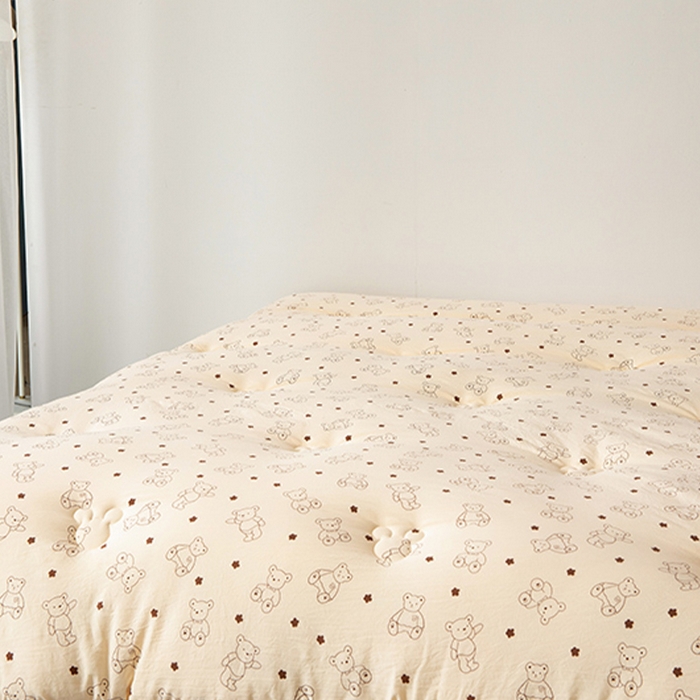 91家纺网 家纺一手货源 找家纺 （总）美丽折家纺 2025新款印花熊棉花被被芯被子冬被