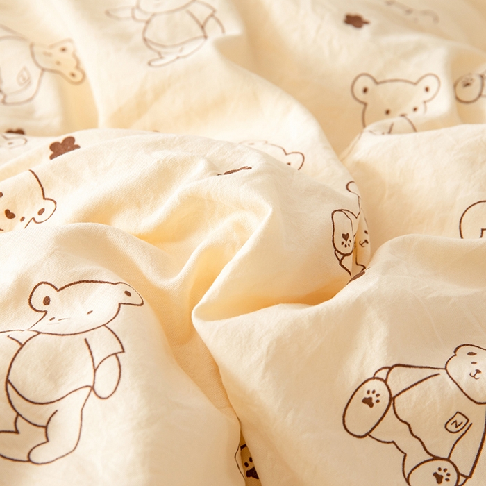 91家纺网 家纺一手货源 找家纺 （总）美丽折家纺 2025新款印花熊棉花被被芯被子冬被