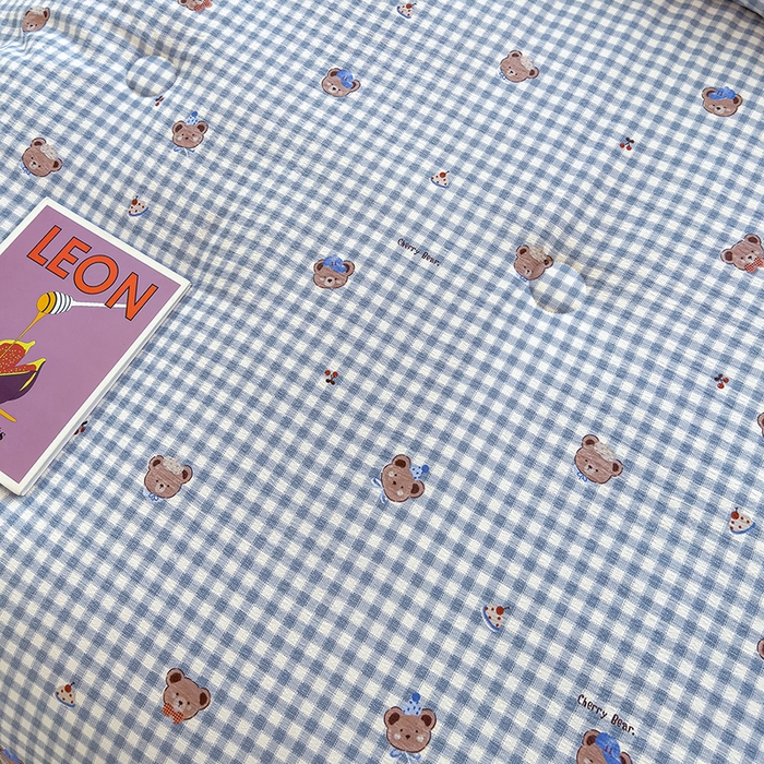 91家纺网 家纺一手货源 找家纺 好梦来家纺（原锦茂家纺） 2025新款水洗高克重双层纱豆豆被子加厚保暖被芯春秋被冬被 格子熊