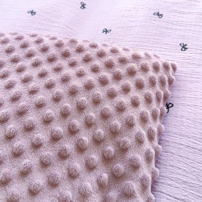 91家纺网 家纺一手货源 找家纺 好梦来家纺（原锦茂家纺） 2025新款水洗高克重双层纱豆豆被子加厚保暖被芯春秋被冬被 蝴蝶结