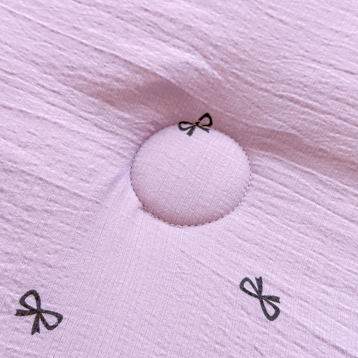 91家纺网 家纺一手货源 找家纺 好梦来家纺（原锦茂家纺） 2025新款水洗高克重双层纱豆豆被子加厚保暖被芯春秋被冬被 蝴蝶结