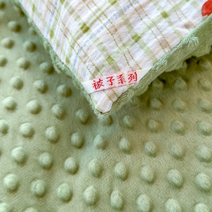 91家纺网 家纺一手货源 找家纺 好梦来家纺（原锦茂家纺） 2025新款水洗高克重双层纱豆豆被子加厚保暖被芯春秋被冬被 腊肠狗