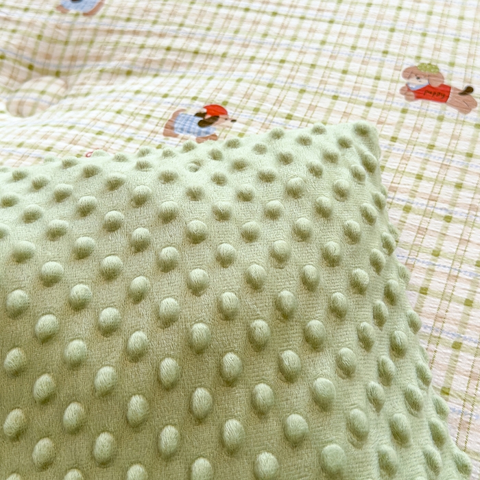 91家纺网 家纺一手货源 找家纺 好梦来家纺（原锦茂家纺） 2025新款水洗高克重双层纱豆豆被子加厚保暖被芯春秋被冬被 腊肠狗