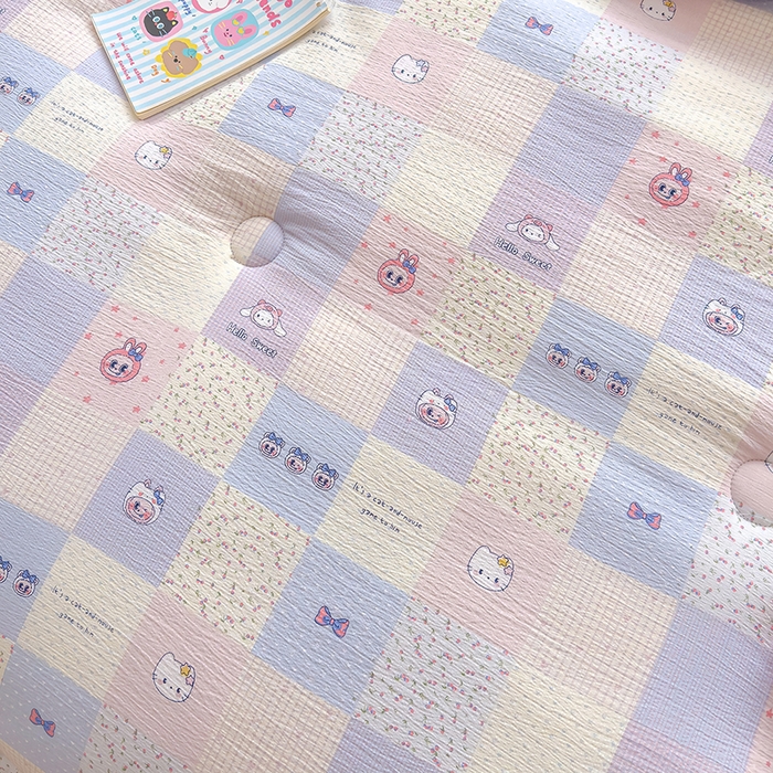 91家纺网 家纺一手货源 找家纺 好梦来家纺（原锦茂家纺） 2025新款水洗高克重双层纱豆豆被子加厚保暖被芯春秋被冬被 奇幻之旅