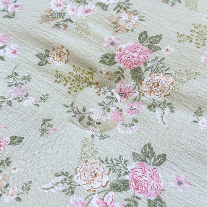 91家纺网 家纺一手货源 找家纺 好梦来家纺（原锦茂家纺） 2025新款水洗高克重双层纱豆豆被子加厚保暖被芯春秋被冬被 蔷薇之恋-绿