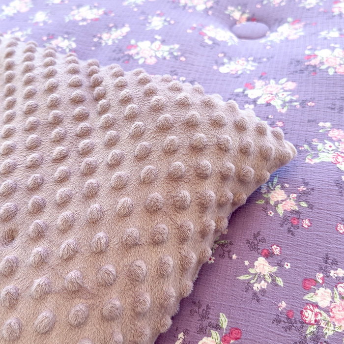 91家纺网 家纺一手货源 找家纺 好梦来家纺（原锦茂家纺） 2025新款水洗高克重双层纱豆豆被子加厚保暖被芯春秋被冬被 蔷薇之恋-紫