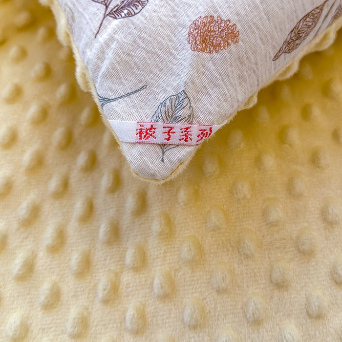 91家纺网 家纺一手货源 找家纺 好梦来家纺（原锦茂家纺） 2025新款水洗高克重双层纱豆豆被子加厚保暖被芯春秋被冬被 叶叶相恋